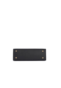 Nora Genuine Leather Handbag (Black)