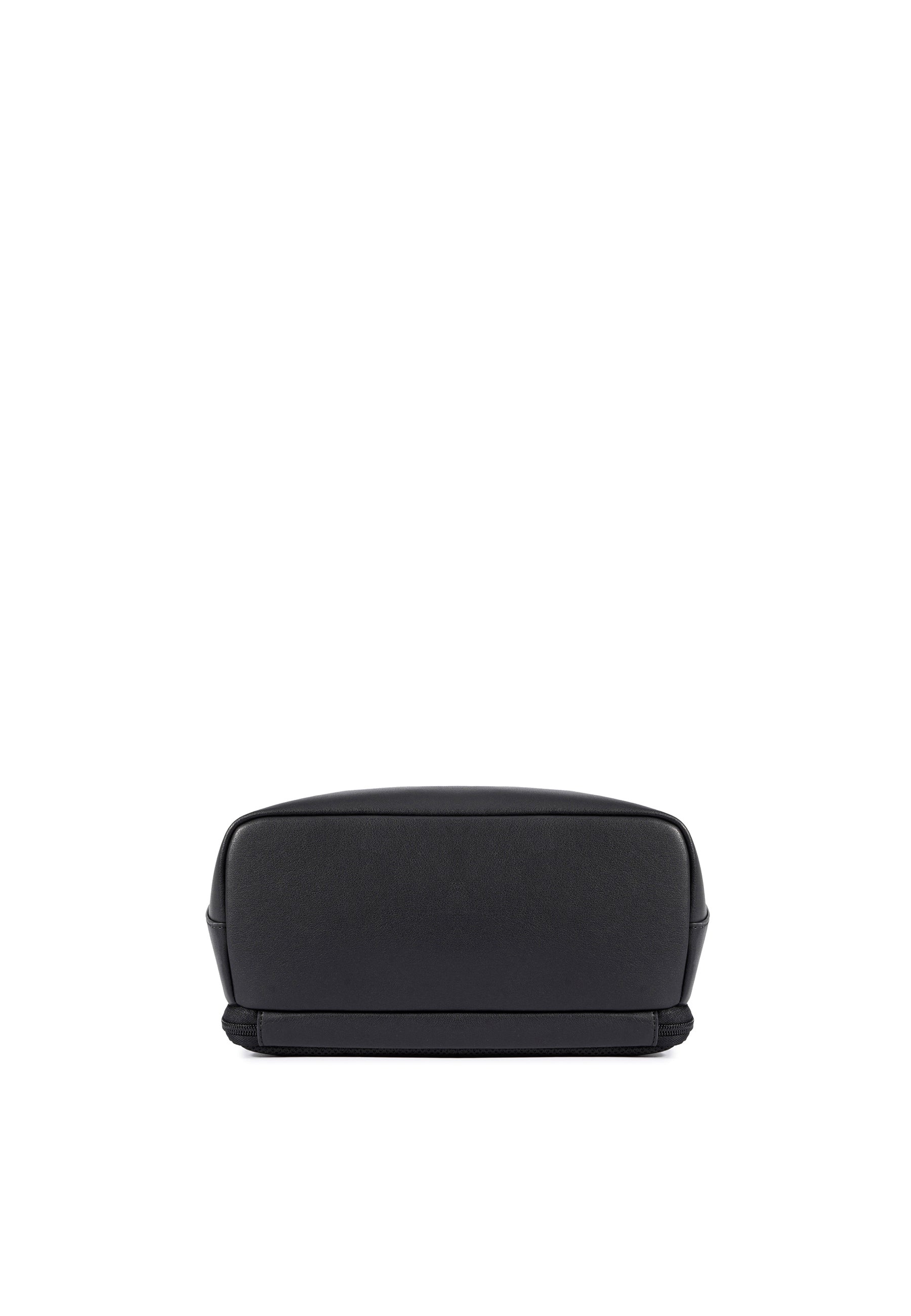 Louvre Genuine Leather Backpack (Black)